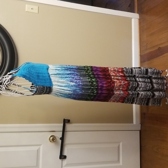 Aqua Blue women's sundress - Picture 4 of 8